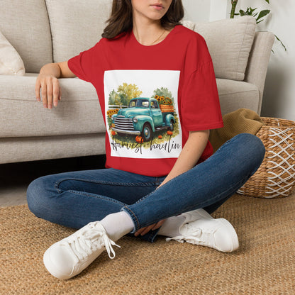 Vintage Truck with Sunflowers T‑Shirt — 'Harvest Haulin' Floral Farm Tee