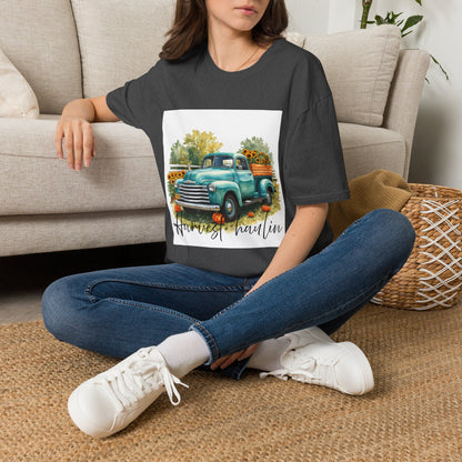 Vintage Truck with Sunflowers T‑Shirt — 'Harvest Haulin' Floral Farm Tee