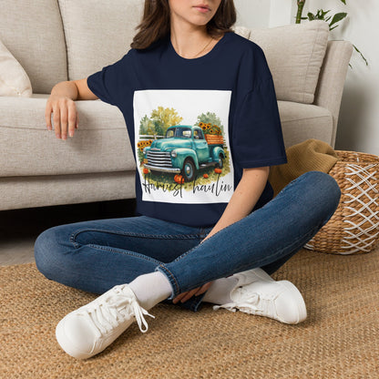 Vintage Truck with Sunflowers T‑Shirt — 'Harvest Haulin' Floral Farm Tee
