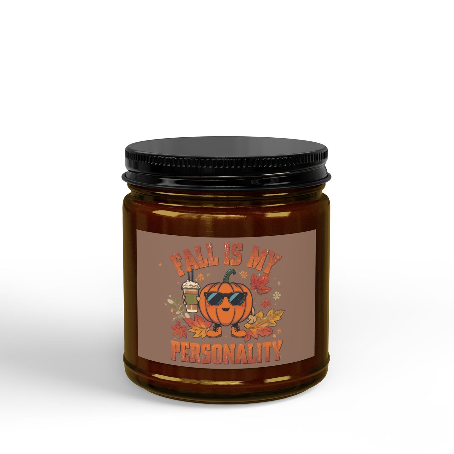 Fall Is My Personality - Pumpkin Scented Soy Candle (4oz & 9oz) Fall candle, fall scents