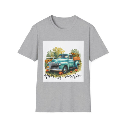 Vintage Truck with Sunflowers T‑Shirt — 'Harvest Haulin' Floral Farm Tee