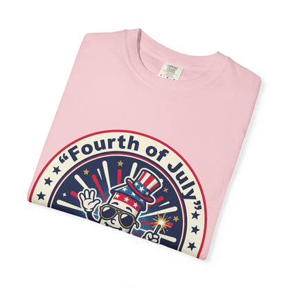 Fourth of July T-Shirt — ‘Let’s Celebrate’ Patriotic Firecracker Tee