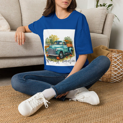Vintage Truck with Sunflowers T‑Shirt — 'Harvest Haulin' Floral Farm Tee