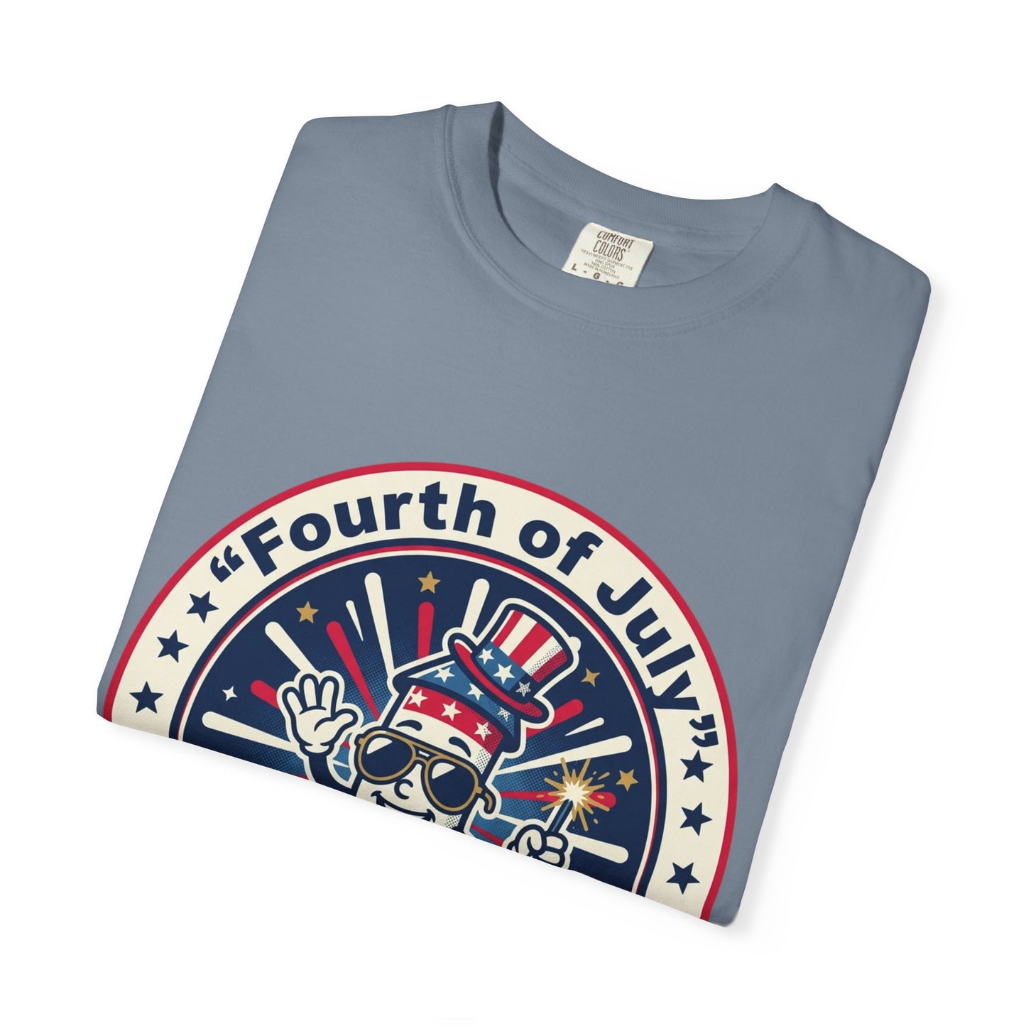Fourth of July T-Shirt — ‘Let’s Celebrate’ Patriotic Firecracker Tee