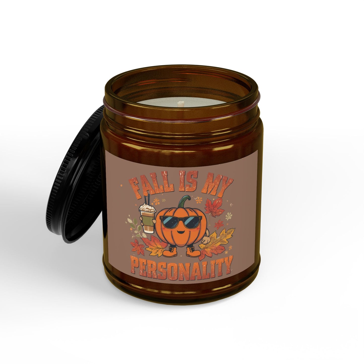 Fall Is My Personality - Pumpkin Scented Soy Candle (4oz & 9oz) Fall candle, fall scents