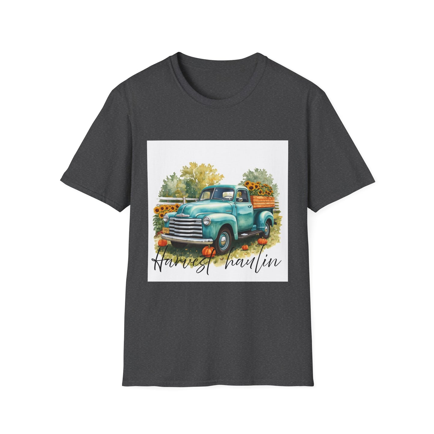 Vintage Truck with Sunflowers T‑Shirt — 'Harvest Haulin' Floral Farm Tee