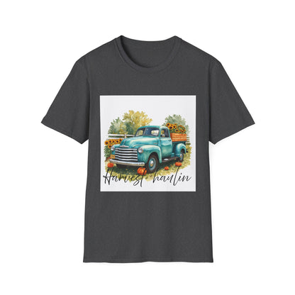 Vintage Truck with Sunflowers T‑Shirt — 'Harvest Haulin' Floral Farm Tee