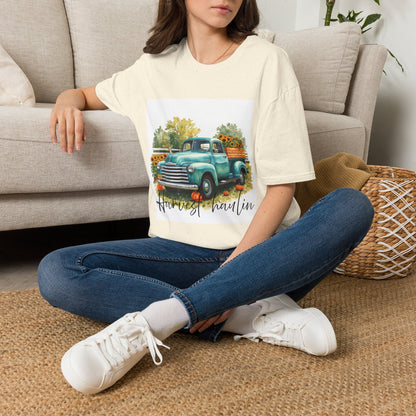 Vintage Truck with Sunflowers T‑Shirt — 'Harvest Haulin' Floral Farm Tee