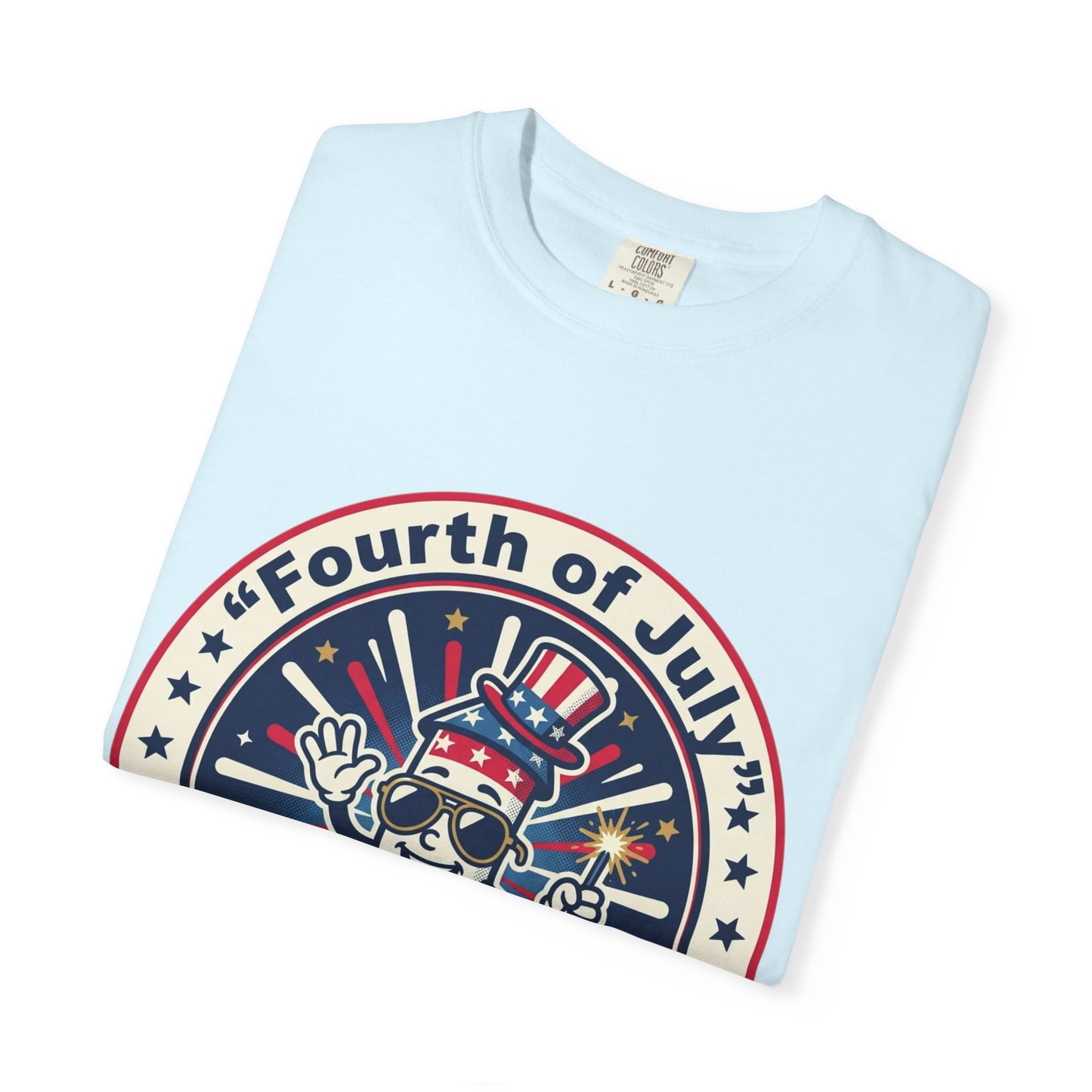 Fourth of July T-Shirt — ‘Let’s Celebrate’ Patriotic Firecracker Tee