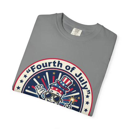 Fourth of July T-Shirt — ‘Let’s Celebrate’ Patriotic Firecracker Tee