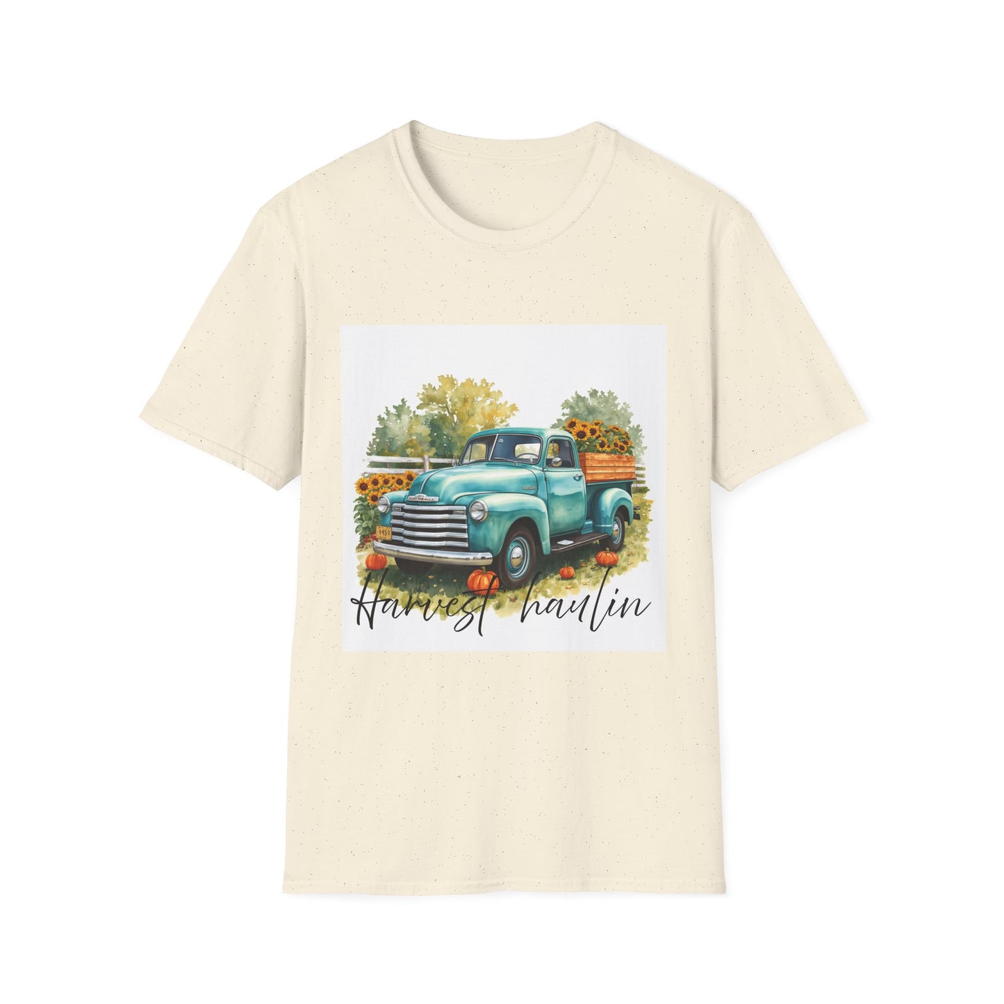 Vintage Truck with Sunflowers T‑Shirt — 'Harvest Haulin' Floral Farm Tee