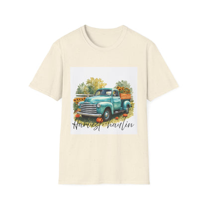 Vintage Truck with Sunflowers T‑Shirt — 'Harvest Haulin' Floral Farm Tee
