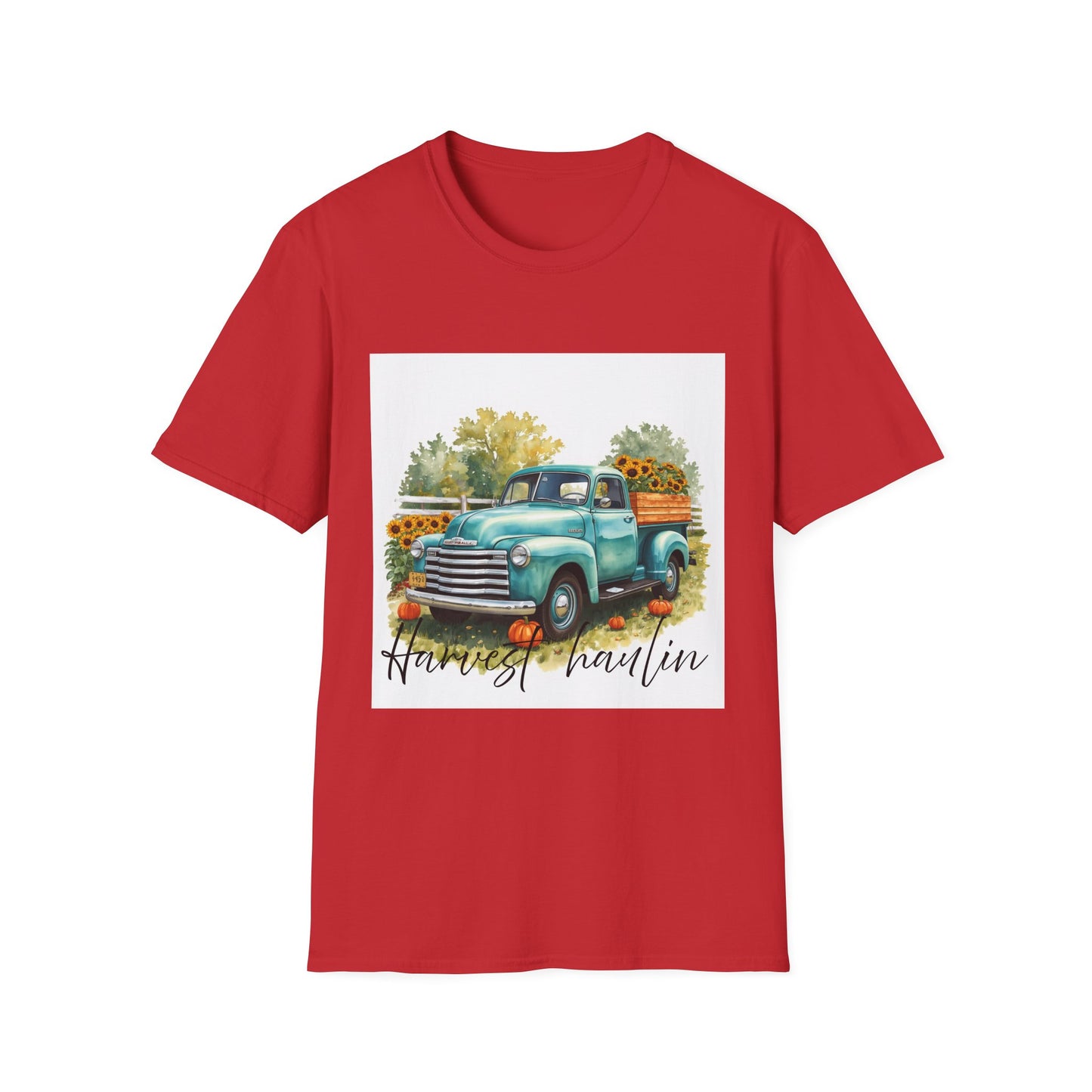 Vintage Truck with Sunflowers T‑Shirt — 'Harvest Haulin' Floral Farm Tee