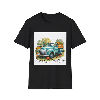 Vintage Truck with Sunflowers T‑Shirt — 'Harvest Haulin' Floral Farm Tee