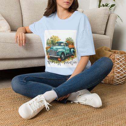 Vintage Truck with Sunflowers T‑Shirt — 'Harvest Haulin' Floral Farm Tee
