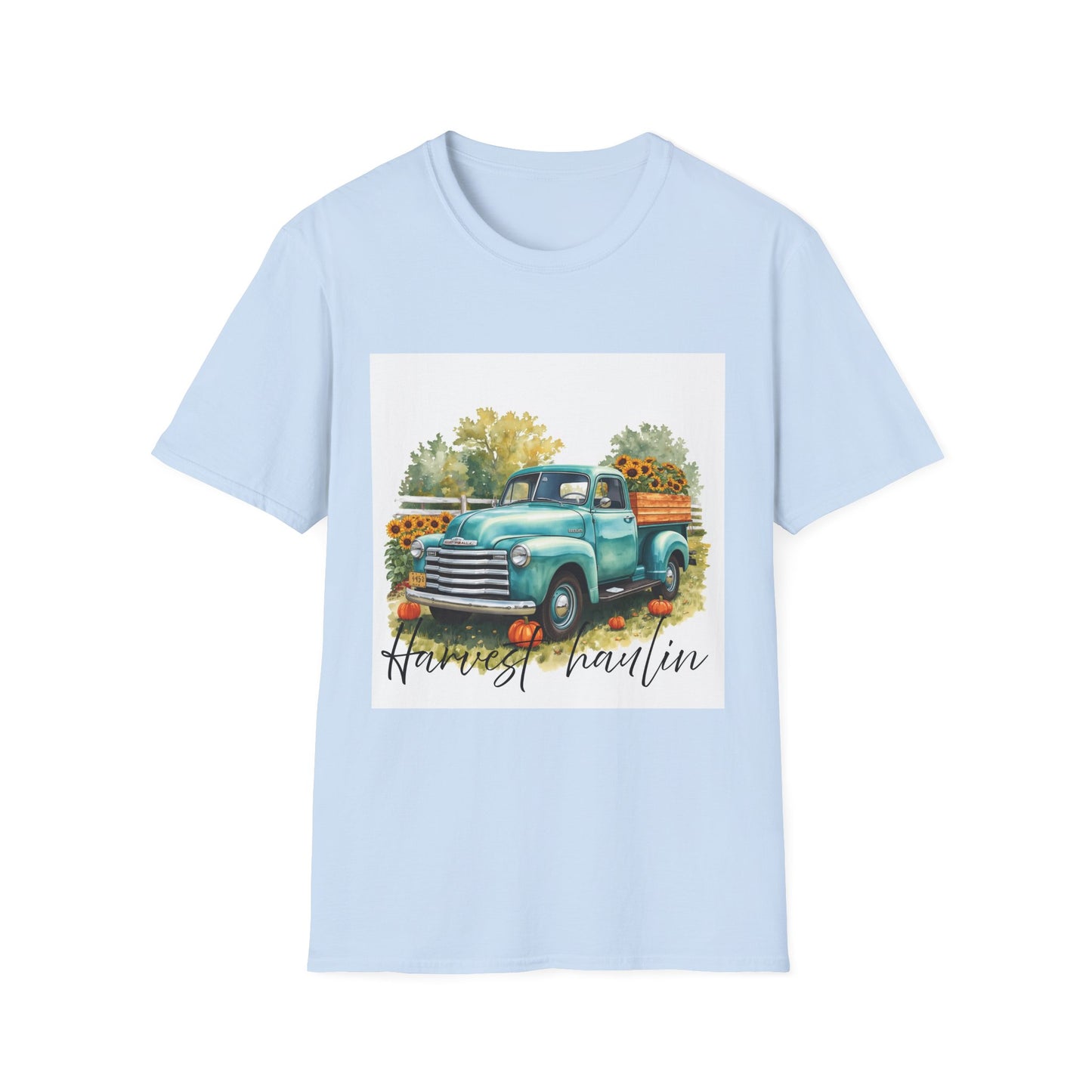 Vintage Truck with Sunflowers T‑Shirt — 'Harvest Haulin' Floral Farm Tee
