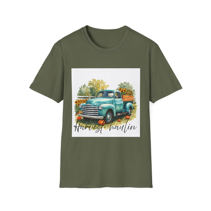 Vintage Truck with Sunflowers T‑Shirt — 'Harvest Haulin' Floral Farm Tee