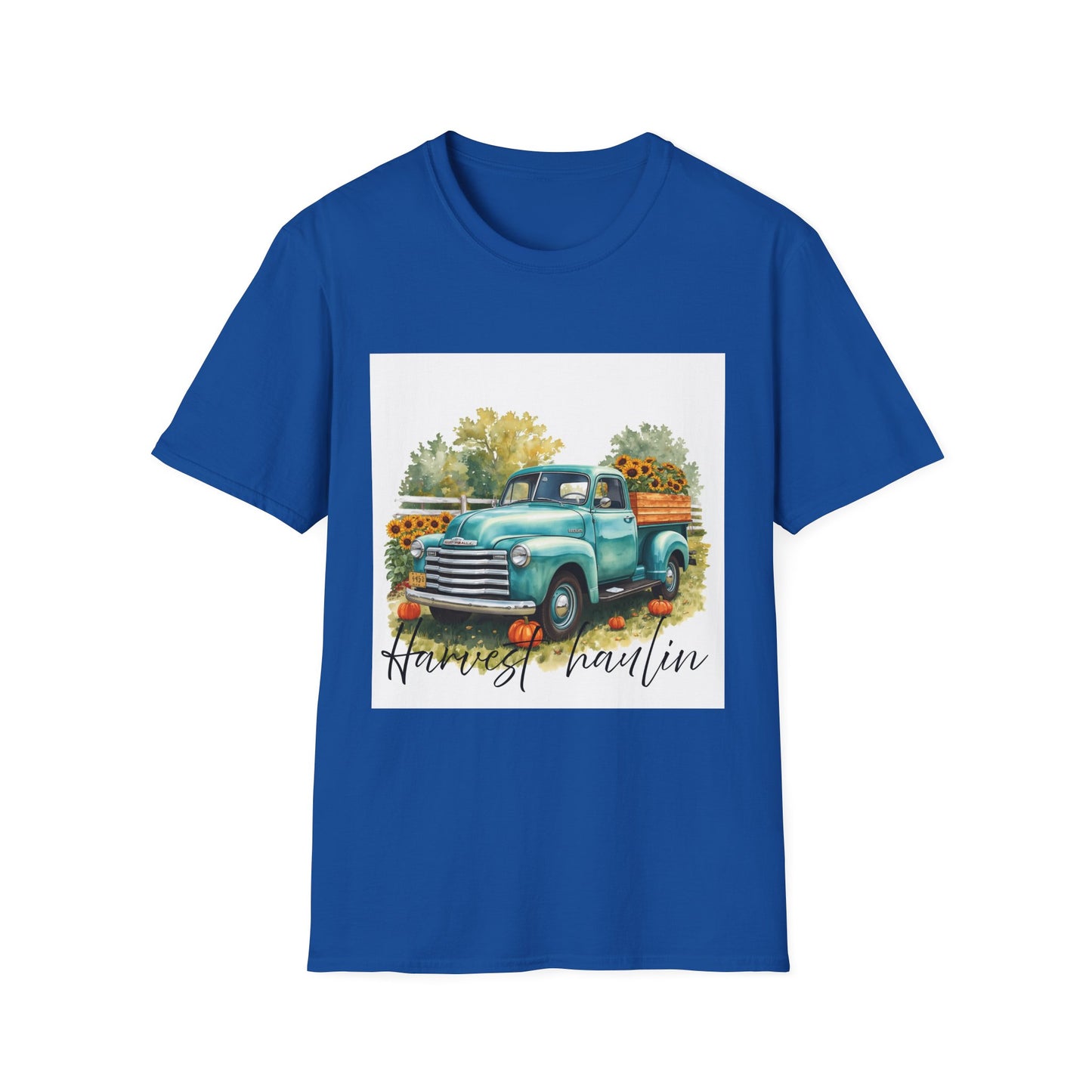 Vintage Truck with Sunflowers T‑Shirt — 'Harvest Haulin' Floral Farm Tee