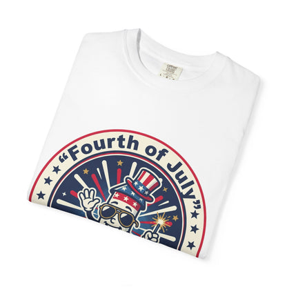 Fourth of July T-Shirt — ‘Let’s Celebrate’ Patriotic Firecracker Tee