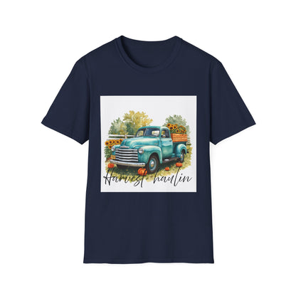 Vintage Truck with Sunflowers T‑Shirt — 'Harvest Haulin' Floral Farm Tee