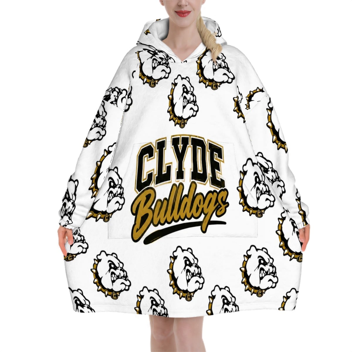 Custom design Adult Blanket Hoodie